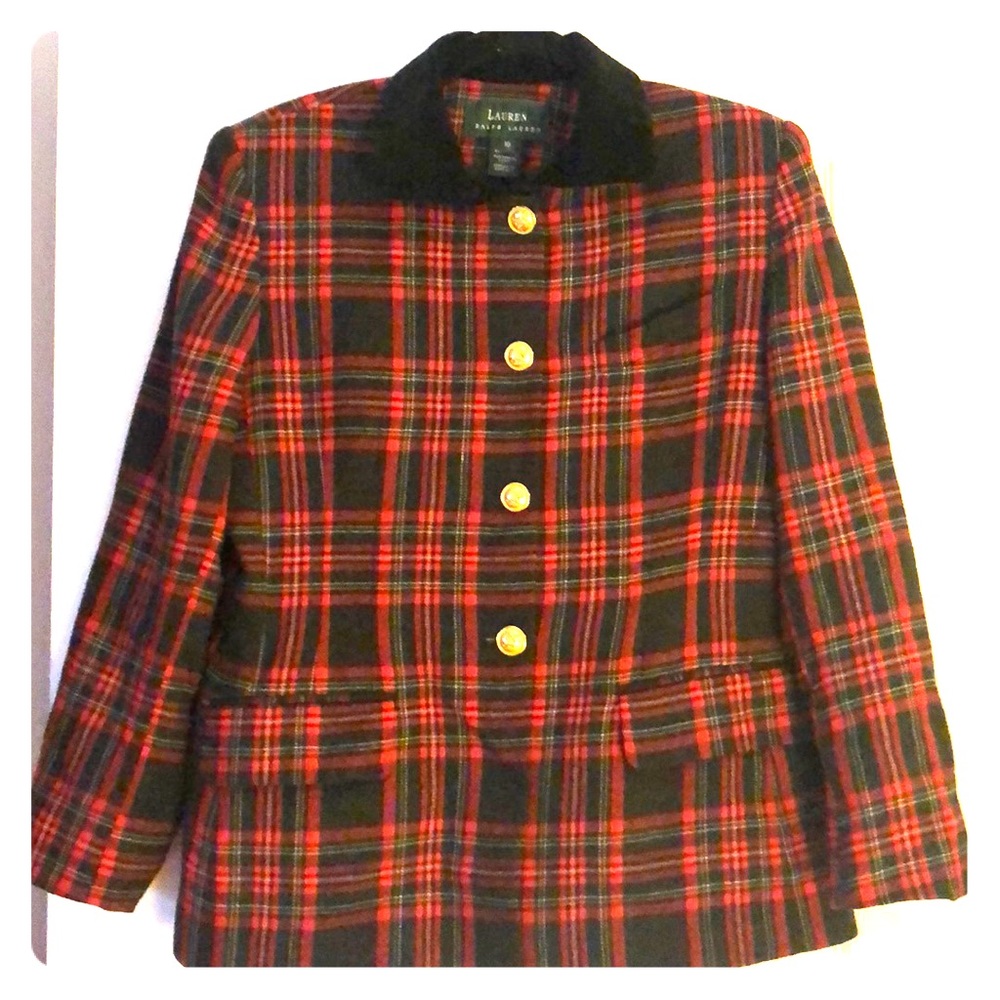 Plaid hunting jacket